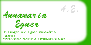 annamaria egner business card